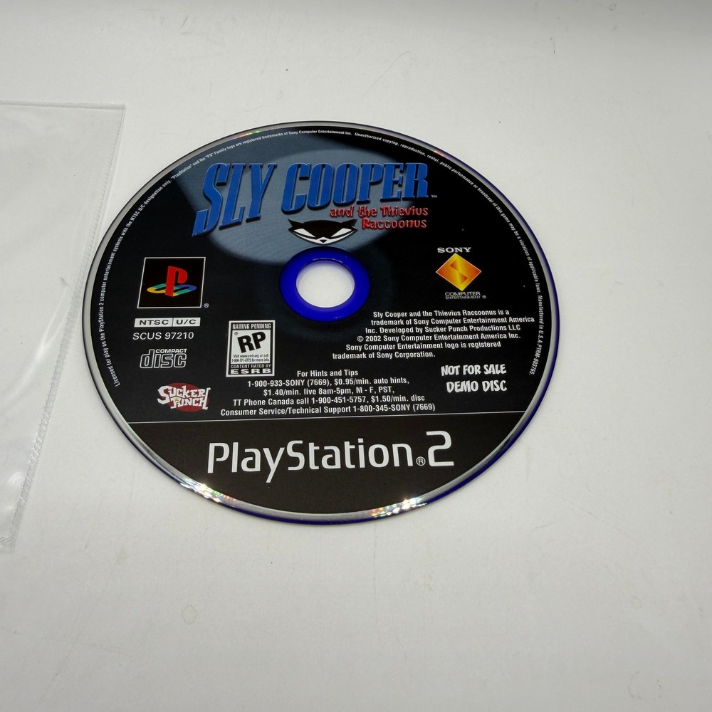 Sony PlayStation 2 Sly Cooper and the Thievius Raccoonus Demo Disc SCUS 97210